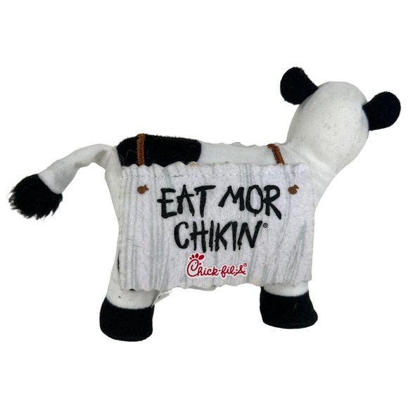 2 Chick Fil A Plush Cows Eat Mor Chikin More Chicken Stuffed Animal Toy Lot Set - Picture 8 of 12